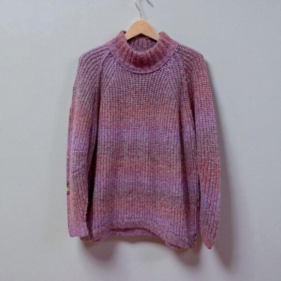 NWT En Saison Luca Oversize Sweater Purple Ombre - Picture 2 of 5